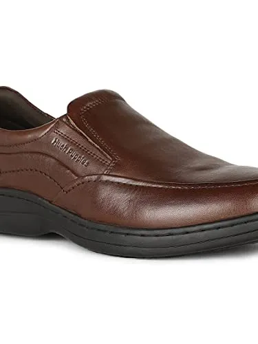 HUSH PUPPIES Men's Street Slip ON Slipon Formal Shoes (8544139_Brown_9 UK)