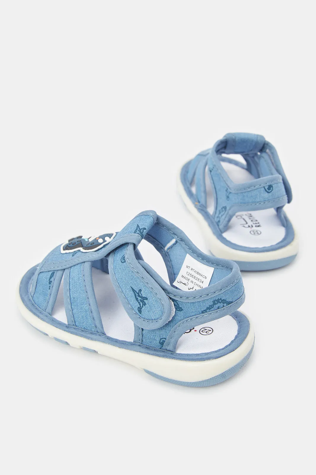 Infant Boys Blue Denim Pump