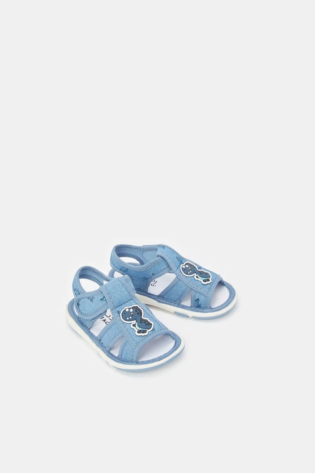 Infant Boys Blue Denim Pump