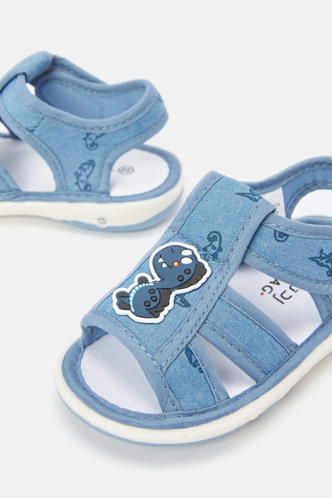 Infant Boys Blue Denim Pump