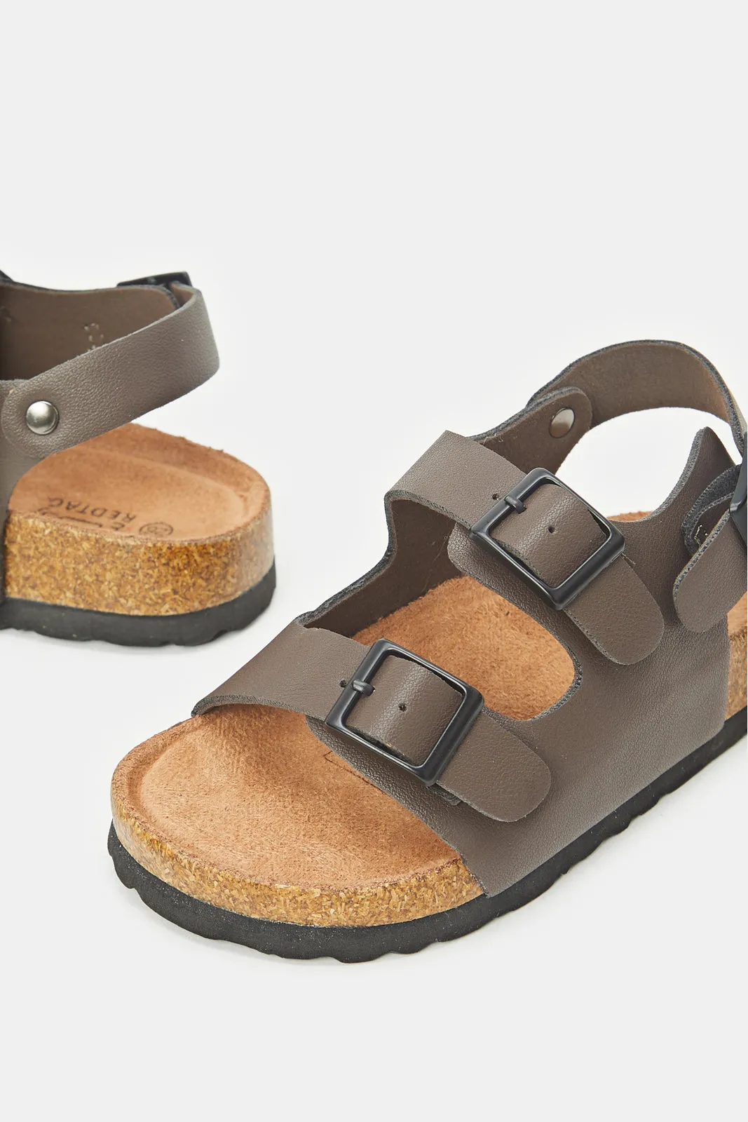 Infant Boys Brown Cork Sandals