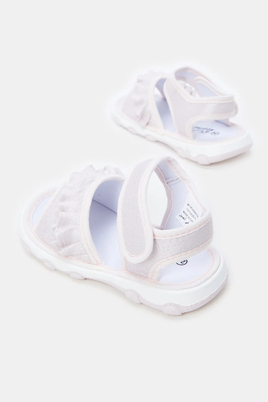 Infant Girls Pink Embellished Sandals