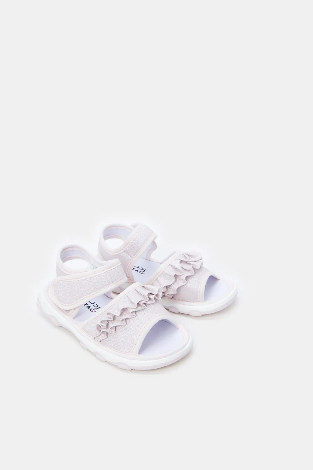 Infant Girls Pink Embellished Sandals