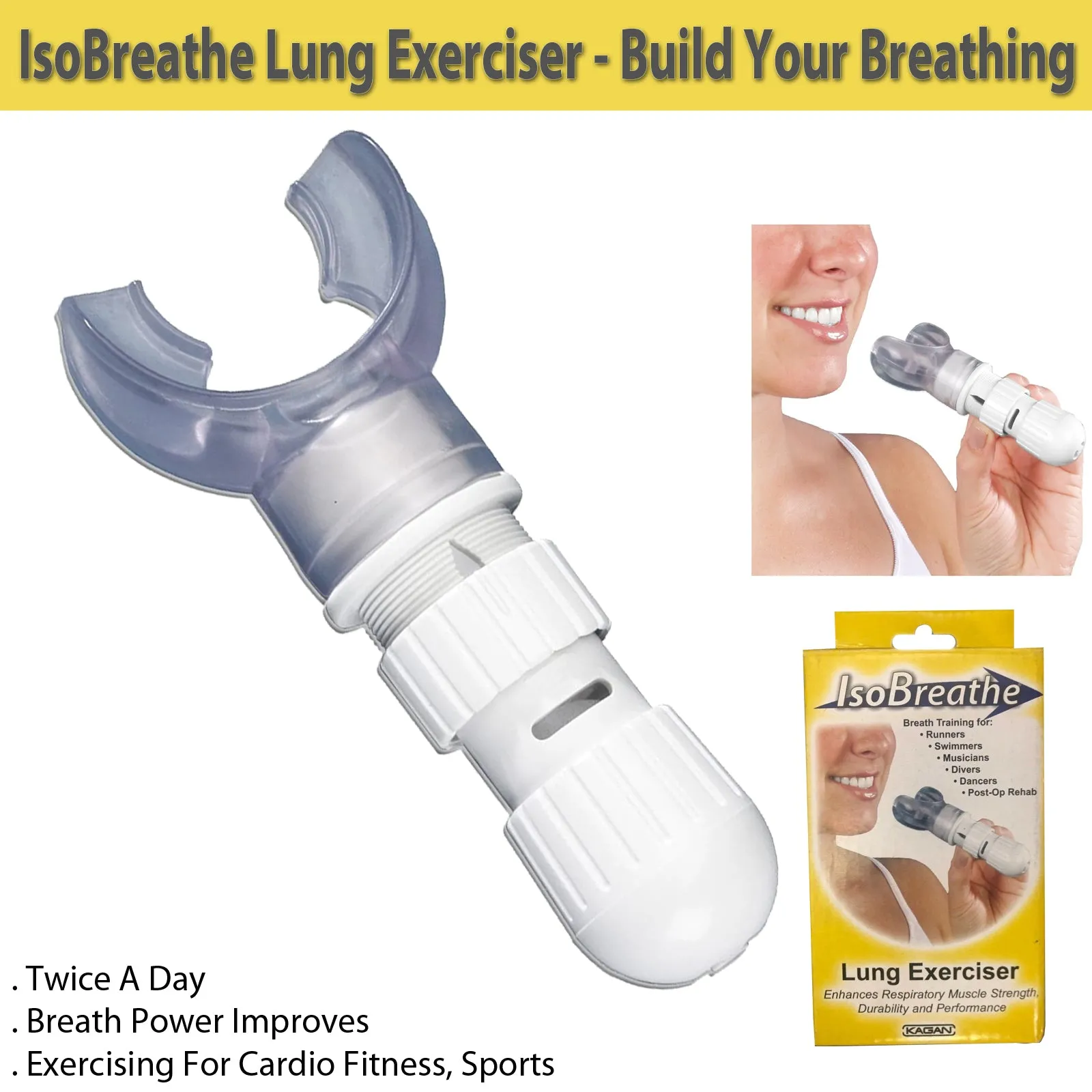 IsoBreathe Lung Exerciser - Build Your Breathing