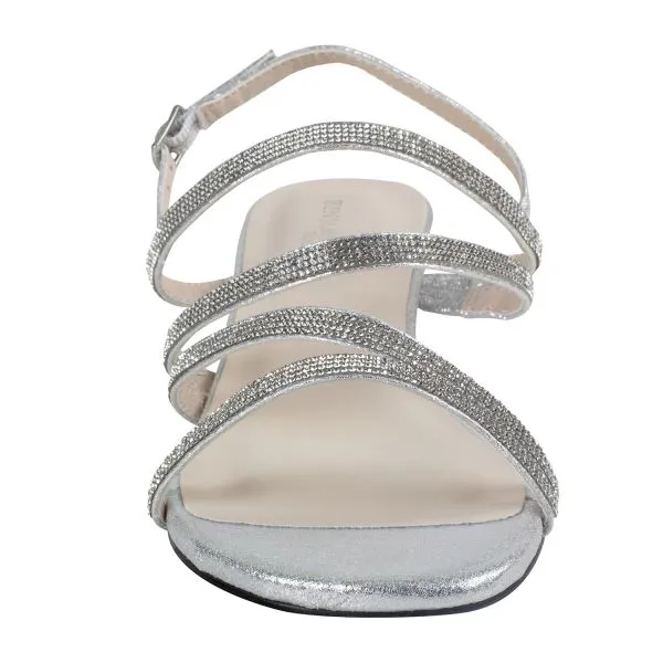 Jodi Low Wedge | Champagne, Silver