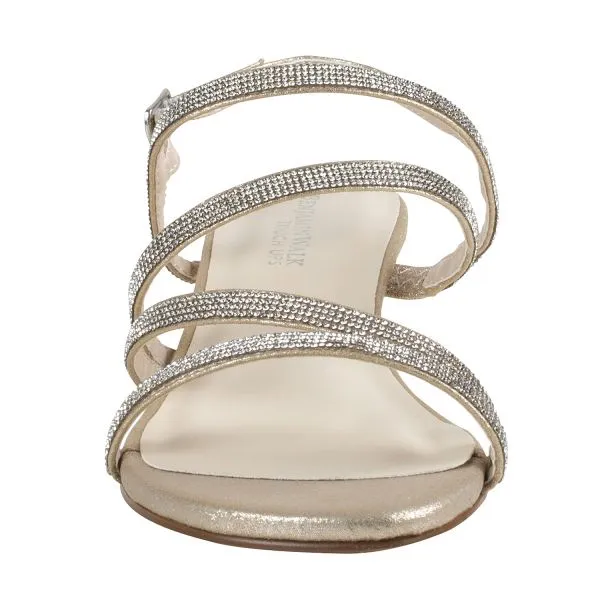 Jodi Low Wedge | Champagne, Silver