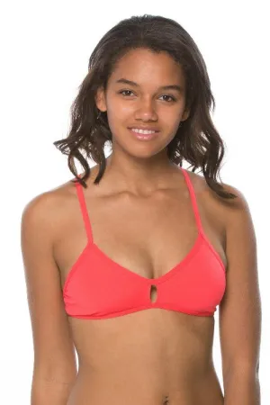 JOLYN Vent Bikini Top- Strawberry