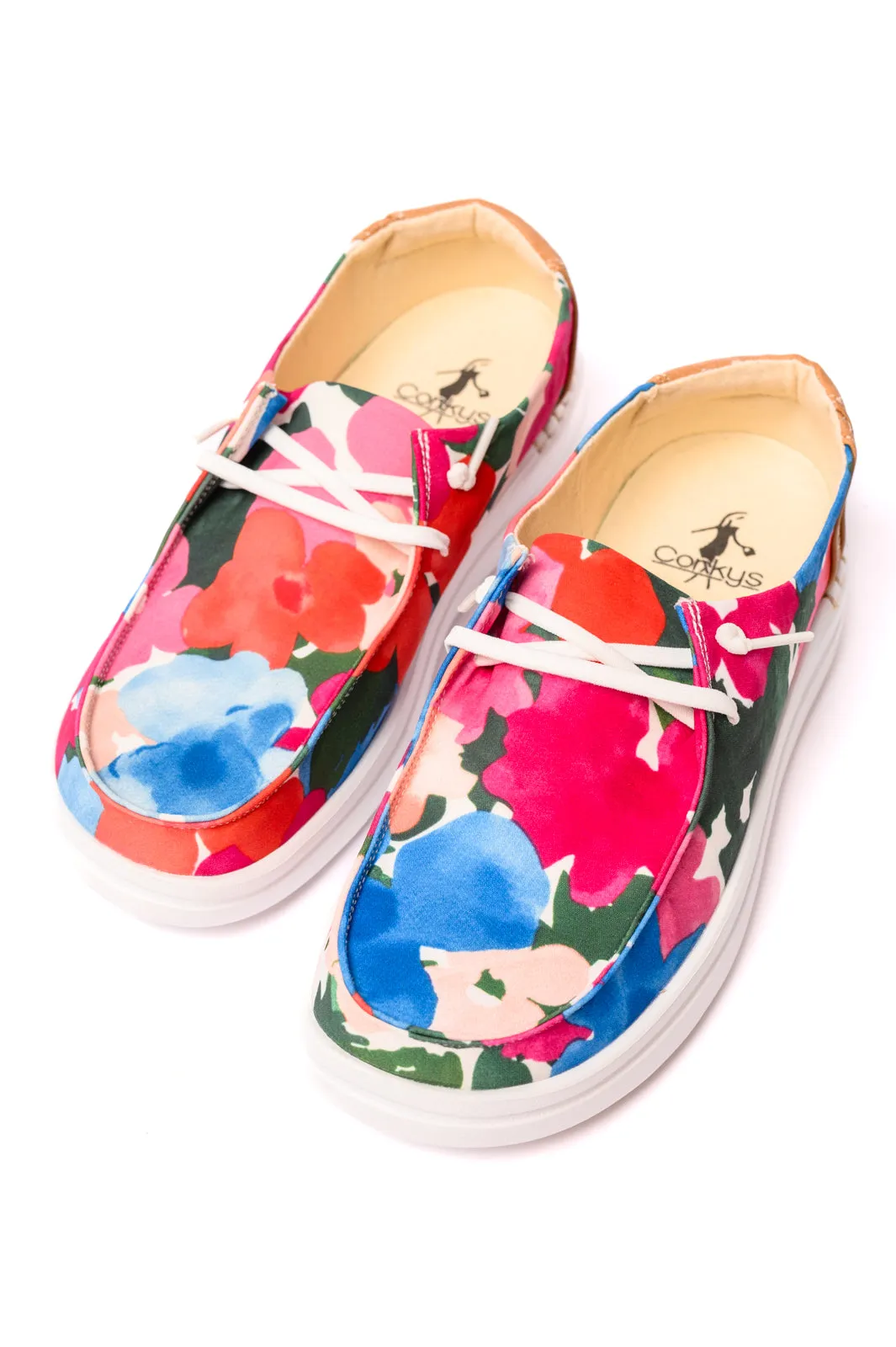 Kayak 2 Shoes in Floral- CORKYS