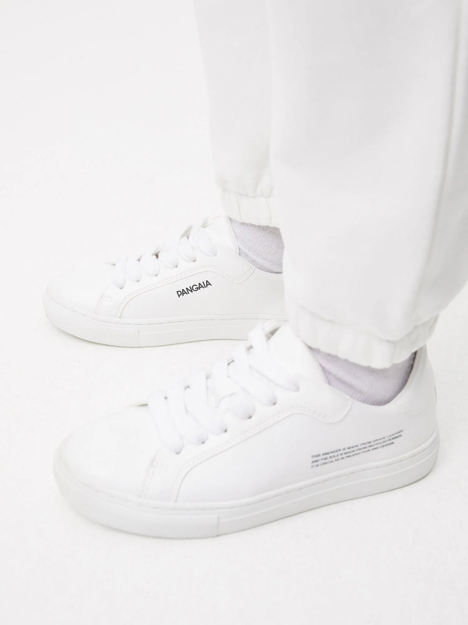 Kids Grape Leather Sneakers—off-white