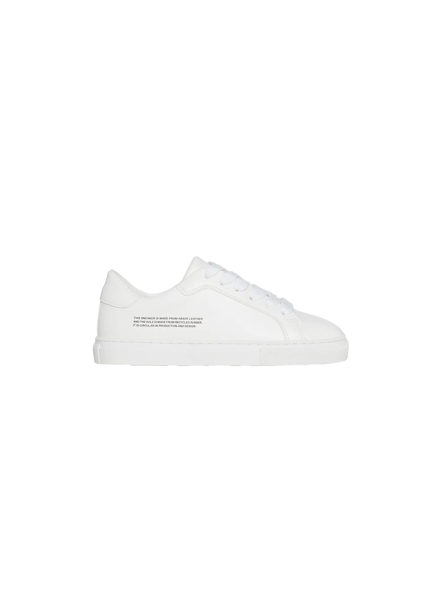 Kids Grape Leather Sneakers—off-white