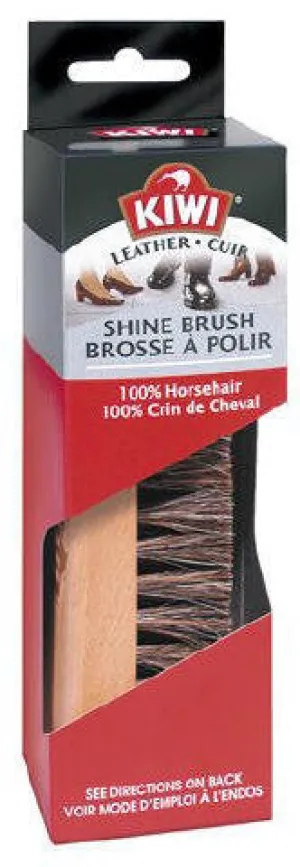 Kiwi Horsehair Shine Brush