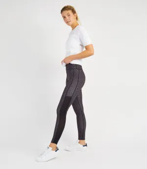 Laura Leggings-Black/Anthracite Print