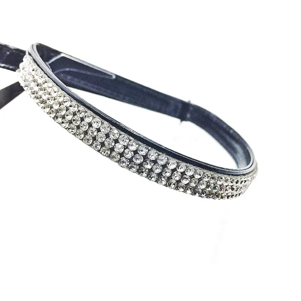 Leather Rhinestone Crystal Shoe Band