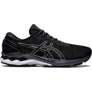 Men's Asics GEL-Kayano 27, Black/Pure Silver, 11.5 2E Wide