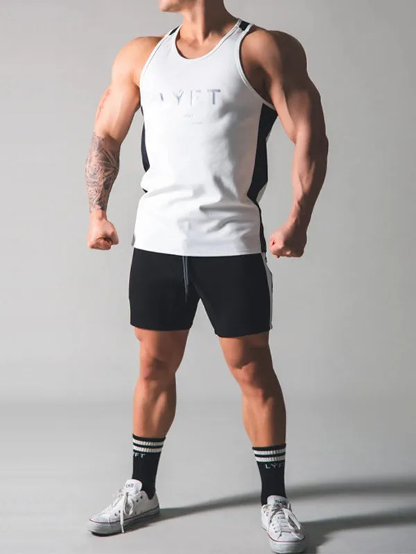 Men's Contrast Stitching Fitness Casual Vest