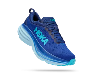 Men's Hoka Bondi 8 Color: Bellwether Blue / Bluing