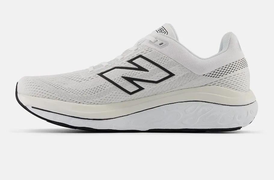 Mens New Balance M860W14 Color:  White/Black