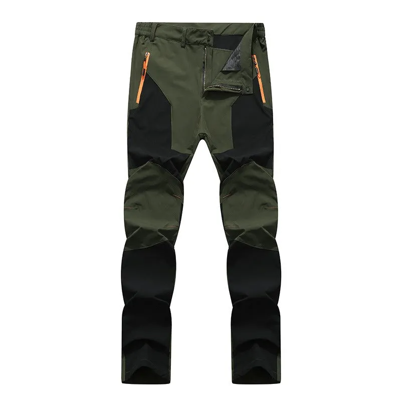 Men's Pants Breathable Waterproof Hiking Outdoor Climbing Thin Elasticity Quick Dry Trousers