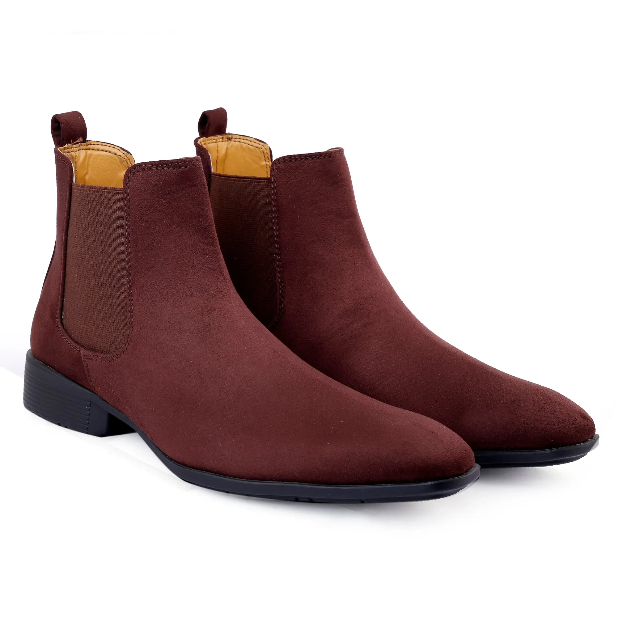 Men's Vegan Suede Material Formal & Casual Party Wear Chelsea Boots