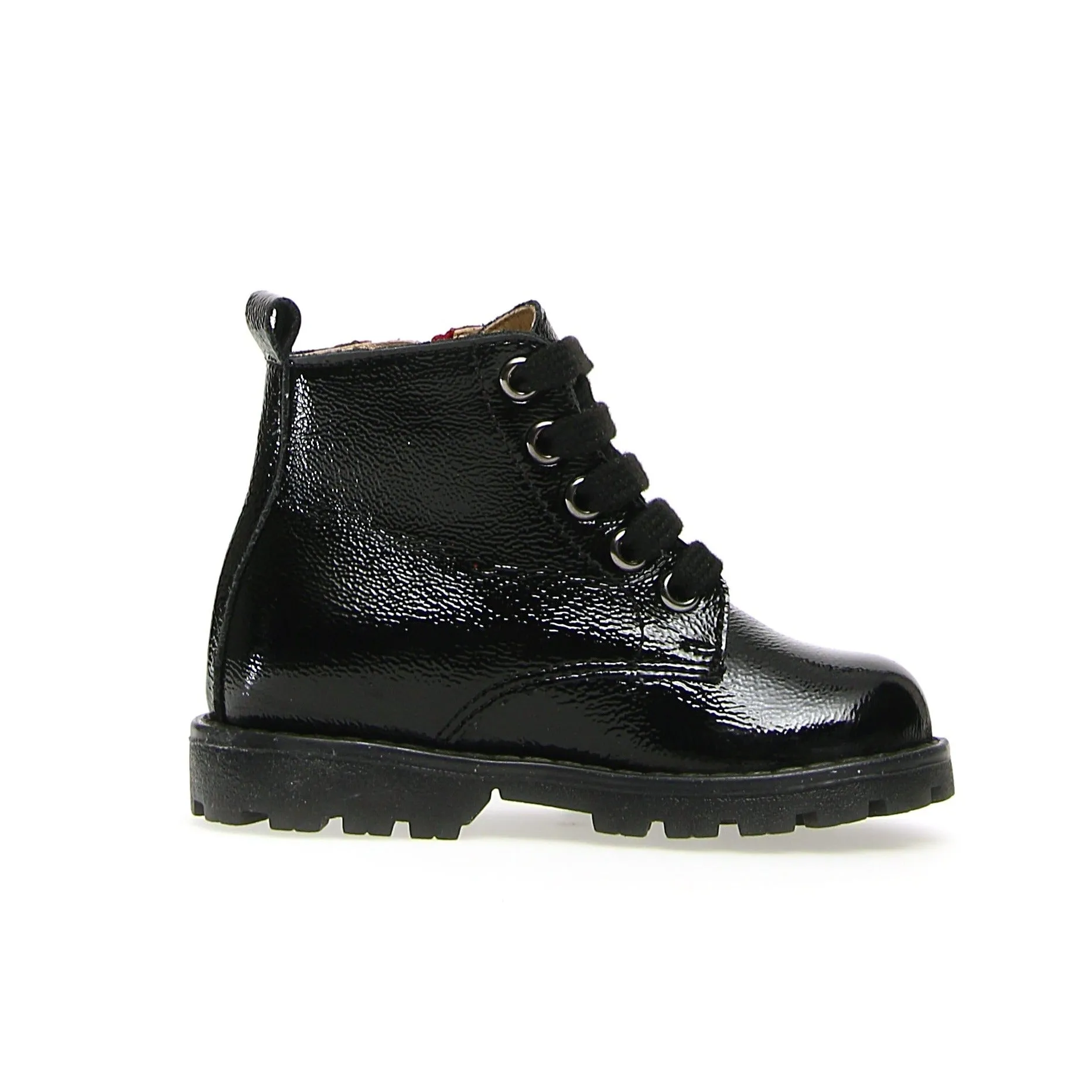 Naturino Girl's & Boy's Root Naplak Boot Shoes - Black