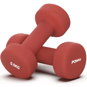 Neoprene Dumbbells 1 Kg Set (2 X 05 Kg)   Pdf Workout (Bordeaux