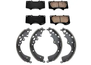 New Front Brake Pads Rear Brake Shoes for Toyota Tacoma 4x4 4 Wheel Drive 05-12