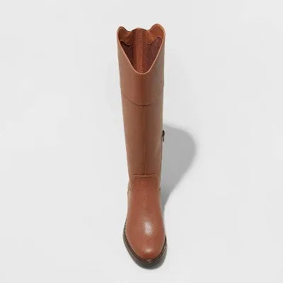 New - Women's Sienna Tall Dress Boots - A New Day Brown 9.5WC