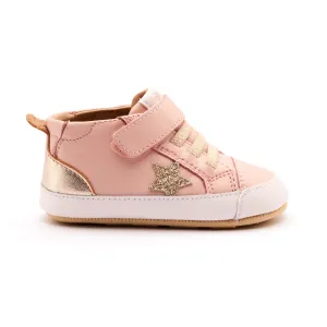 Old Soles Girl's Platinum Bub Casual Shoes - Powder Pink / Gold / Glam Gold