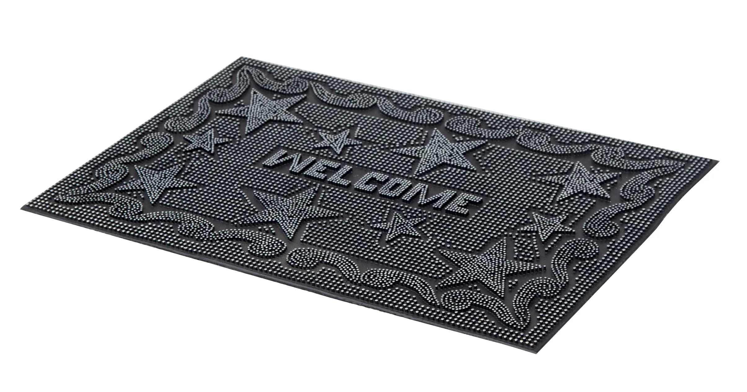 OnlyMat Rubber Pin Welcome Doormat - Indoor / Outdoor, Waterproof