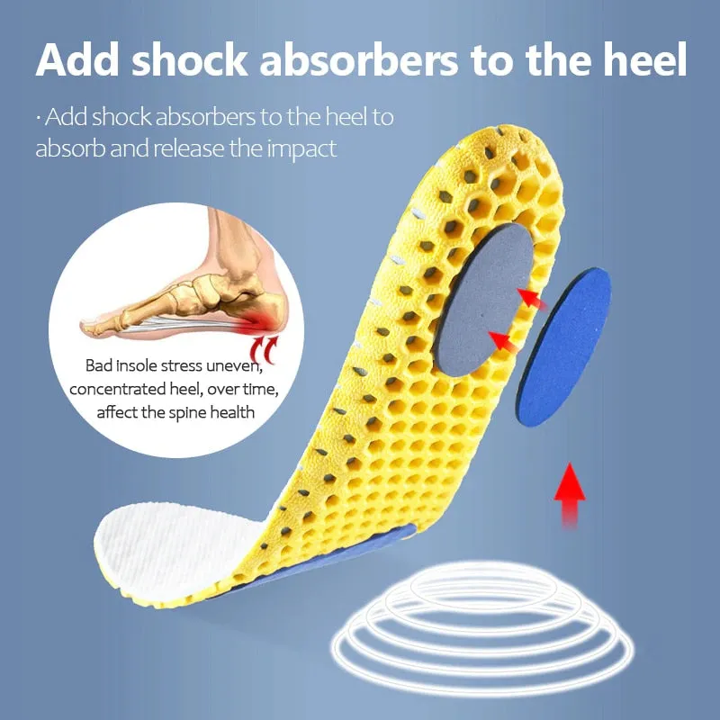 Orthopedic Memory Foam Insole Mesh Breathable Deodorant Shoe Sole Sport Running Insert for Feet  Man Woman Sneaker Shoe Pad