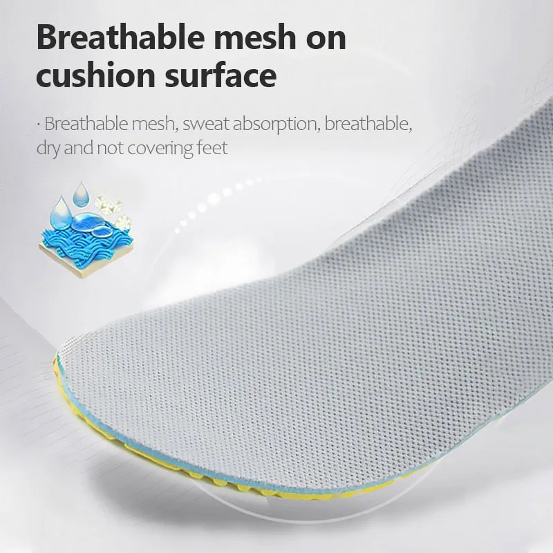 Orthopedic Memory Foam Insole Mesh Breathable Deodorant Shoe Sole Sport Running Insert for Feet  Man Woman Sneaker Shoe Pad