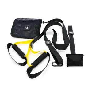 P3-1 Fitness Exercise Hanging Pulling Rope TRP3X Wall Pulley Yoga Belt, Main Belt: 1.4m, Home Version (Black Yellow)