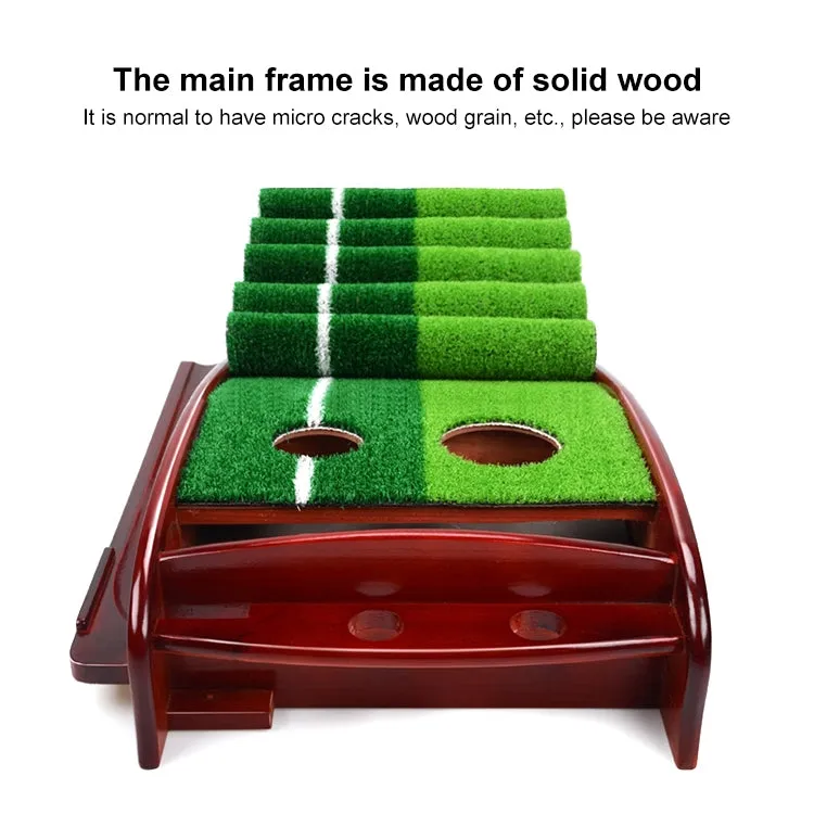 PGM 3.5m Golf Solid Wood Putter Trainer Practice Set Training Mat