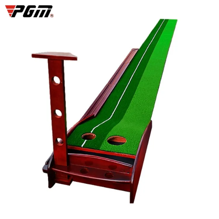 PGM 3.5m Golf Solid Wood Putter Trainer Practice Set Training Mat