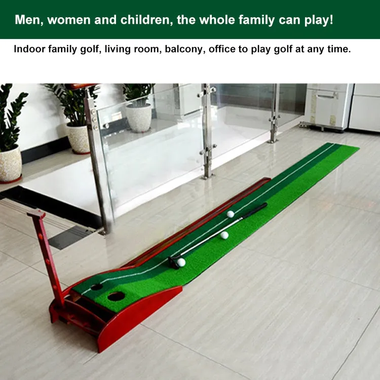 PGM 3.5m Golf Solid Wood Putter Trainer Practice Set Training Mat