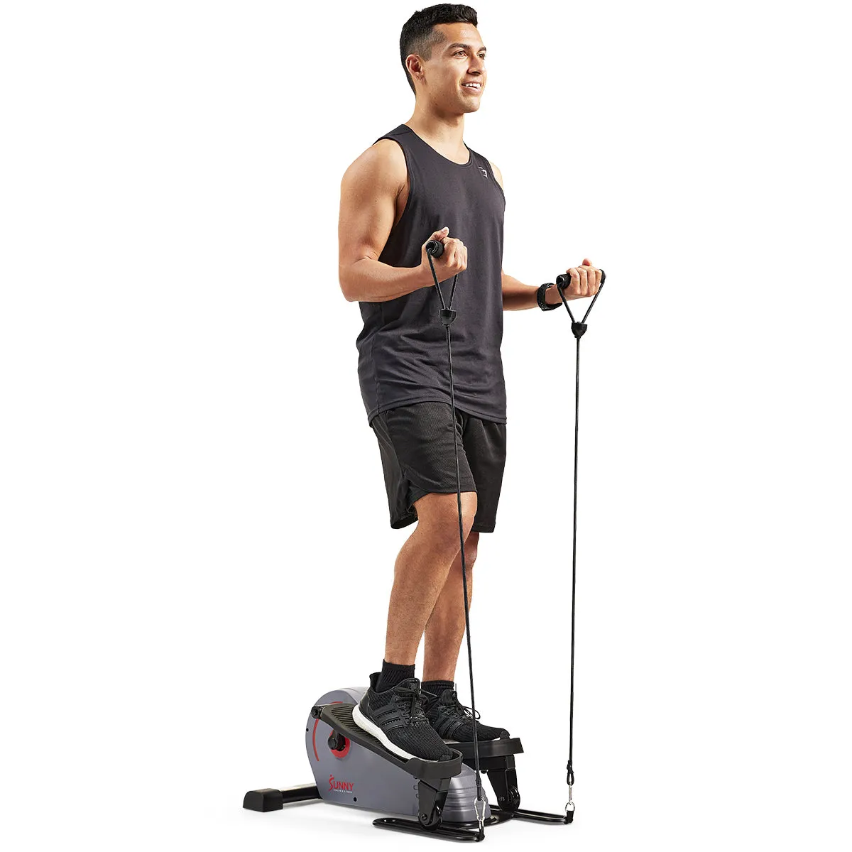 Portable Stand Up Elliptical with Resistance Bands