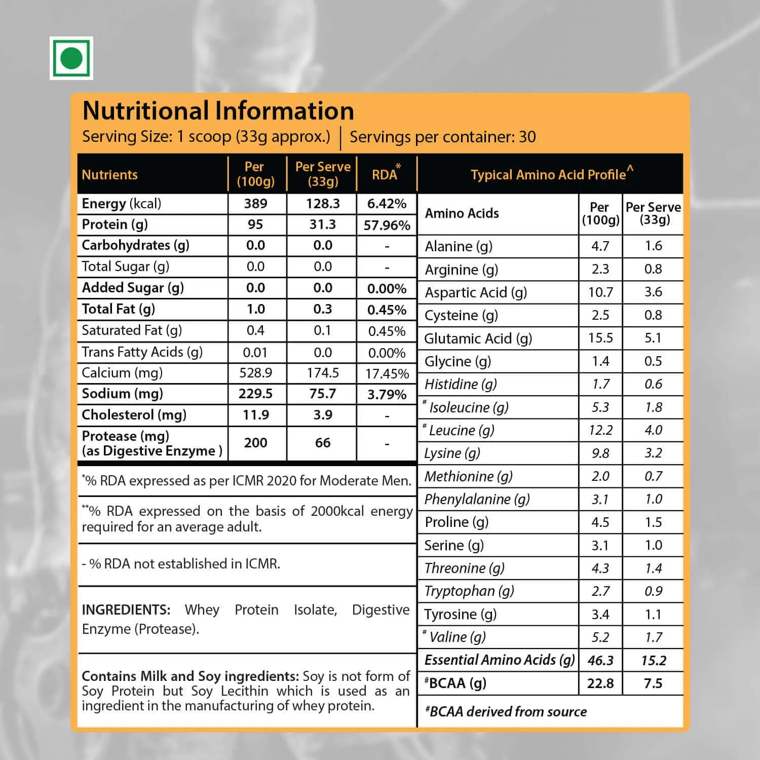 Protrition Zero Carb Whey Protein Isolate Powder 95% | Unflavoured - 1kg (30 Servings) | 31.3g Protein, 7.5g BCAA per SCOOP | Added Digestive Enzymes | Muscle Growth, Strength And Recovery