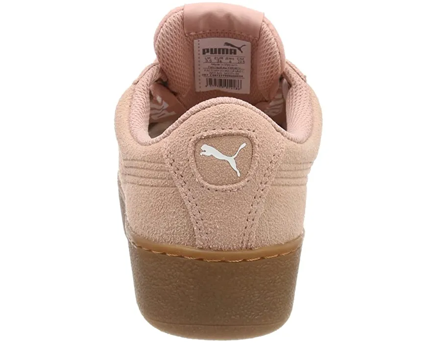 Puma sneakers da donna con zeppa Vikky Ribbon Bold 365314 02 pesca