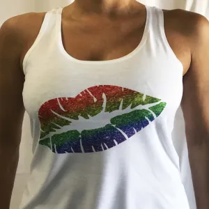 Rainbow Lips Tank Top