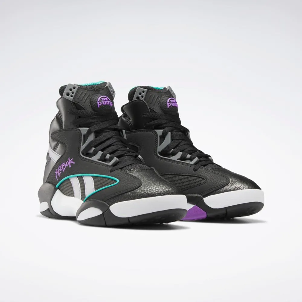 Reebok Footwear Men Shaq Attaq Shoes CBLACK/PURGRY/FTWWHT