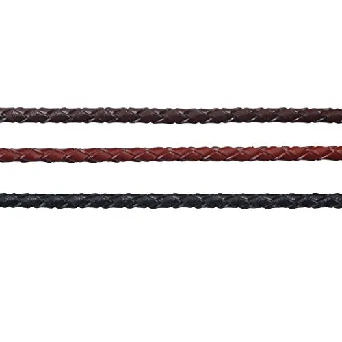 REED Genuine Leather Cord Braiding Lace Strings for Leather Crafts and Jewelry Making of Necklaces Plus Bracelets