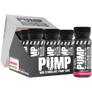 Refined Nutrition PUMP Pre-Workout Shots 12 x 60ml Fruit Punch