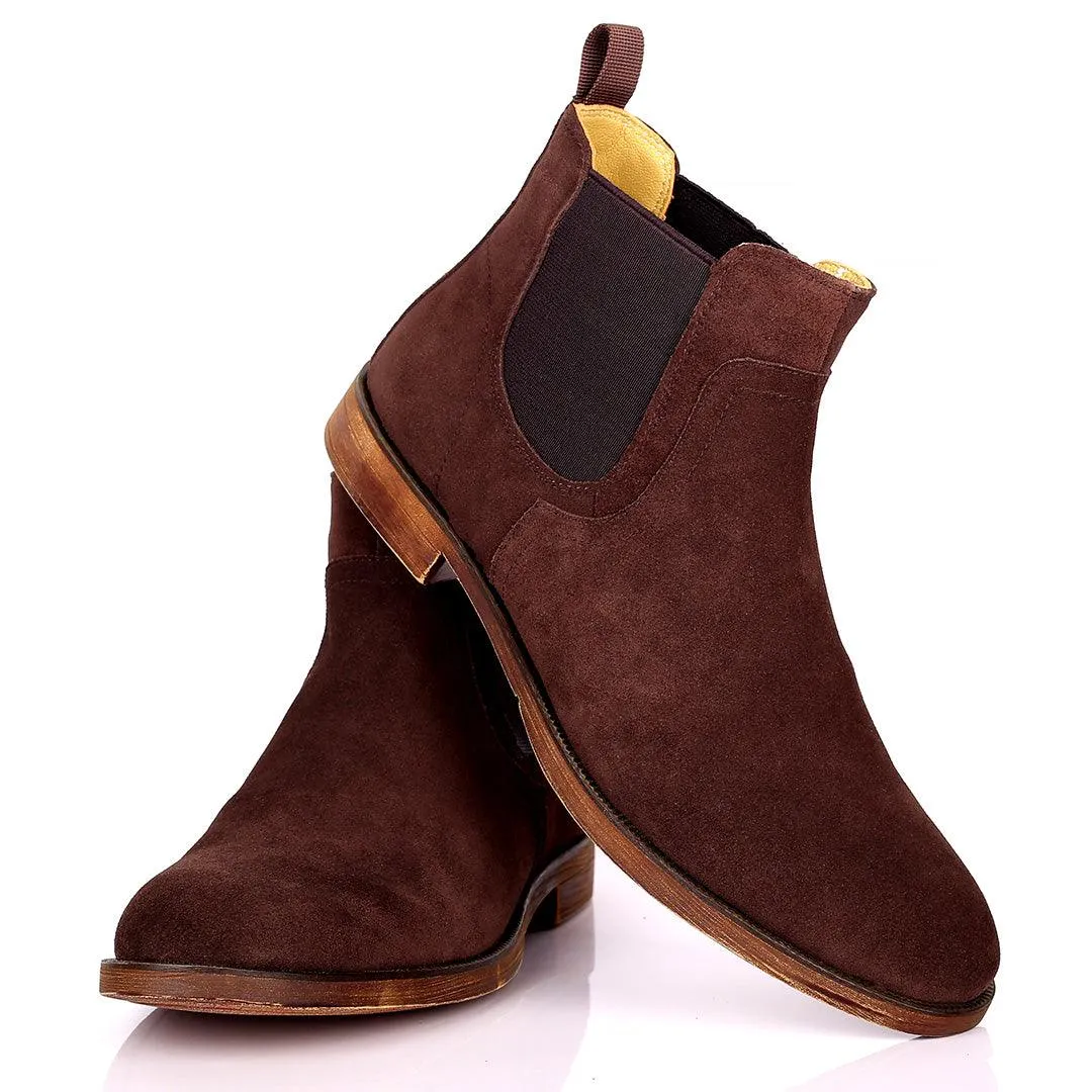 Renato Dullbecc Chelsea Coffee Suede Shoes