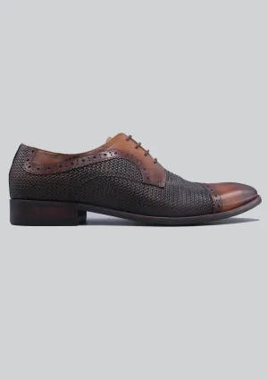 Ricky Woven Leather Brown