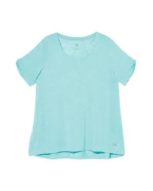 Sabal Swing Twisted Tee | Turquoise