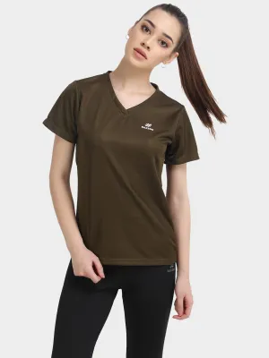 Short Sleeve Dry FIT V Neck T-Shirts For Women