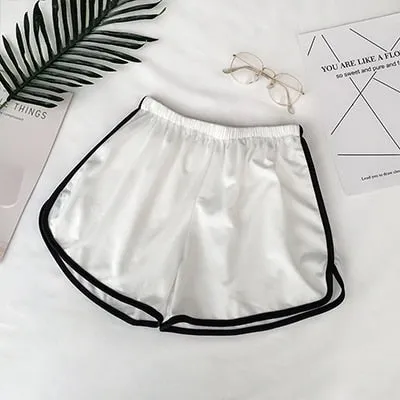 Simple Women Casual Shorts Patchwork Body Fitness Workout Summer Shorts