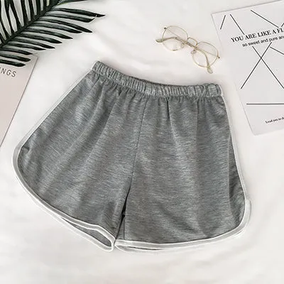 Simple Women Casual Shorts Patchwork Body Fitness Workout Summer Shorts