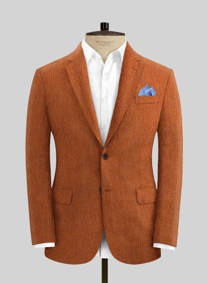 Solbiati Rust Linen Jacket