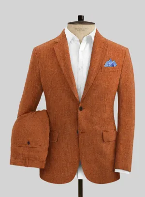 Solbiati Rust Linen Suit